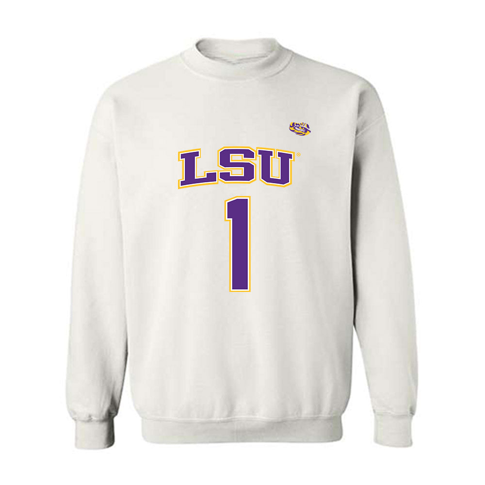 LSU - NCAA Men's Basketball : Abdi Bashir - Replica Shersey Crewneck Sweatshirt-0