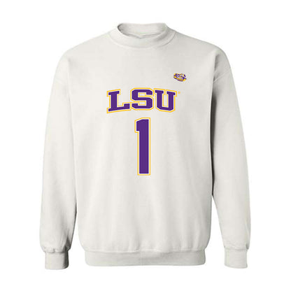 LSU - NCAA Men's Basketball : Abdi Bashir - Replica Shersey Crewneck Sweatshirt-0