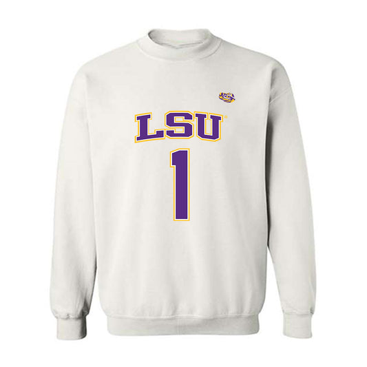 LSU - NCAA Men's Basketball : Abdi Bashir - Replica Shersey Crewneck Sweatshirt-0