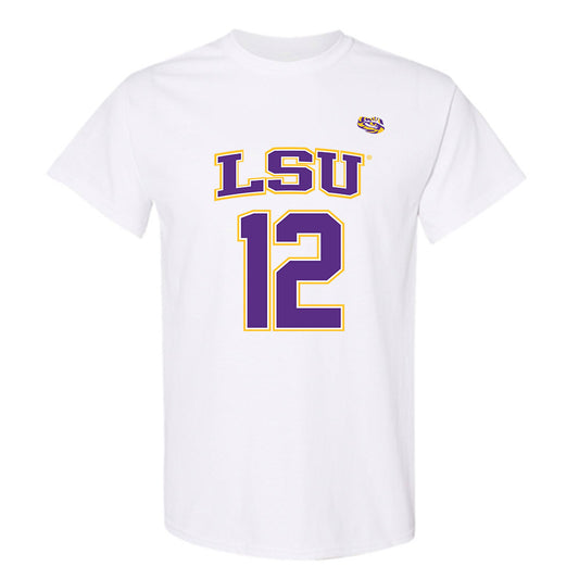 LSU - NCAA Men's Basketball : RJ Luis Jr. - Replica Shersey T-Shirt-0