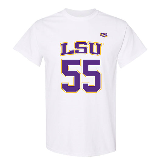 LSU - NCAA Men's Basketball : Skyy Clark - Replica Shersey T-Shirt-0