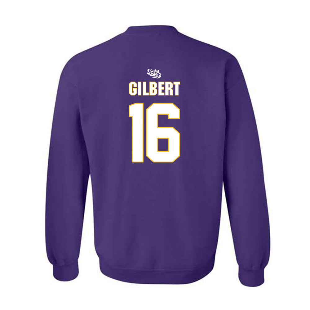 LSU - NCAA Women's Basketball : Kailyn Gilbert - Replica Shersey Crewneck Sweatshirt-1