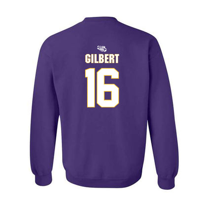 LSU - NCAA Women's Basketball : Kailyn Gilbert - Replica Shersey Crewneck Sweatshirt-1