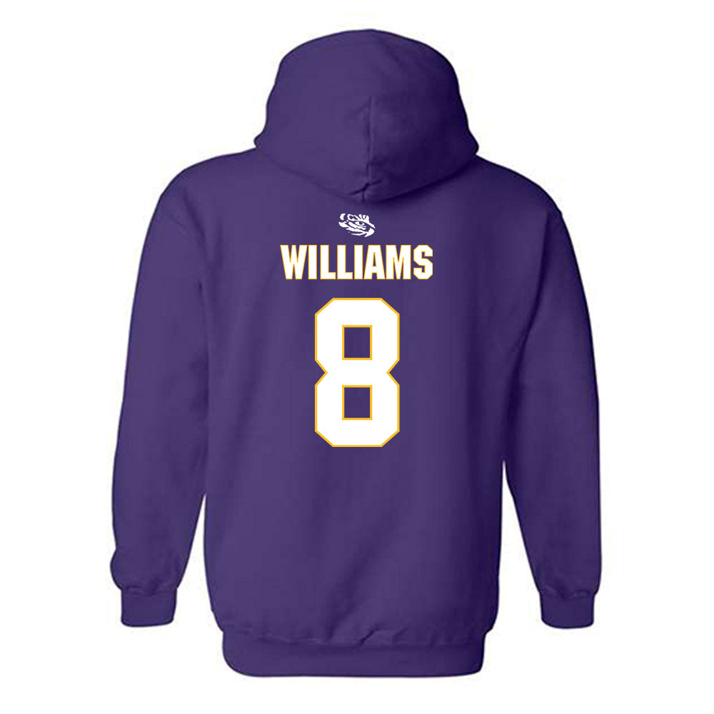 LSU - NCAA Women's Basketball : Jada Williams - Replica Shersey Hooded Sweatshirt-1