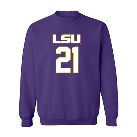 LSU - NCAA Women's Basketball : Chloe Larry - Replica Shersey Crewneck Sweatshirt-0