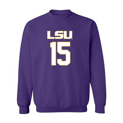 LSU - NCAA Women's Basketball : Meghan Yarnevich - Replica Shersey Crewneck Sweatshirt-0