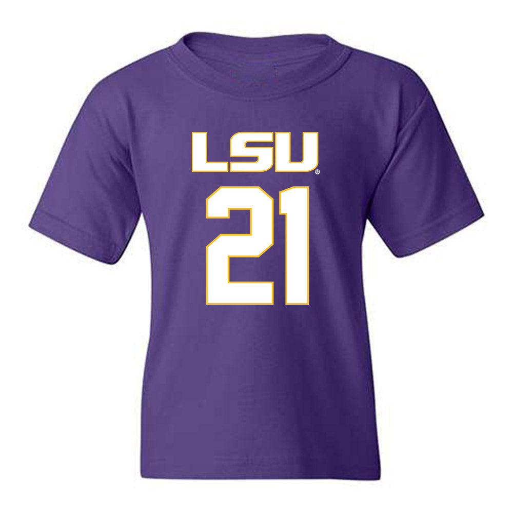 LSU - NCAA Women's Basketball : Chloe Larry - Replica Shersey Youth T-Shirt-0