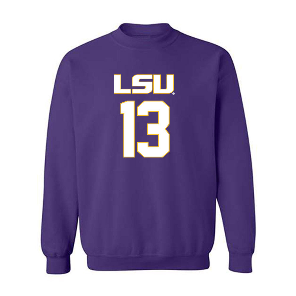 LSU - NCAA Women's Basketball : Kate Koval - Replica Shersey Crewneck Sweatshirt-0