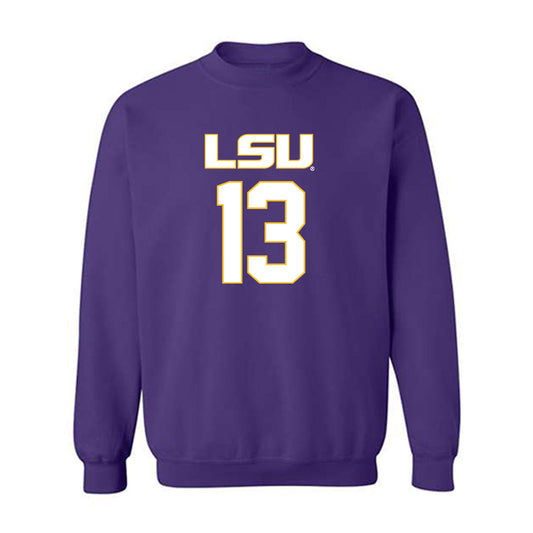 LSU - NCAA Women's Basketball : Kate Koval - Replica Shersey Crewneck Sweatshirt-0