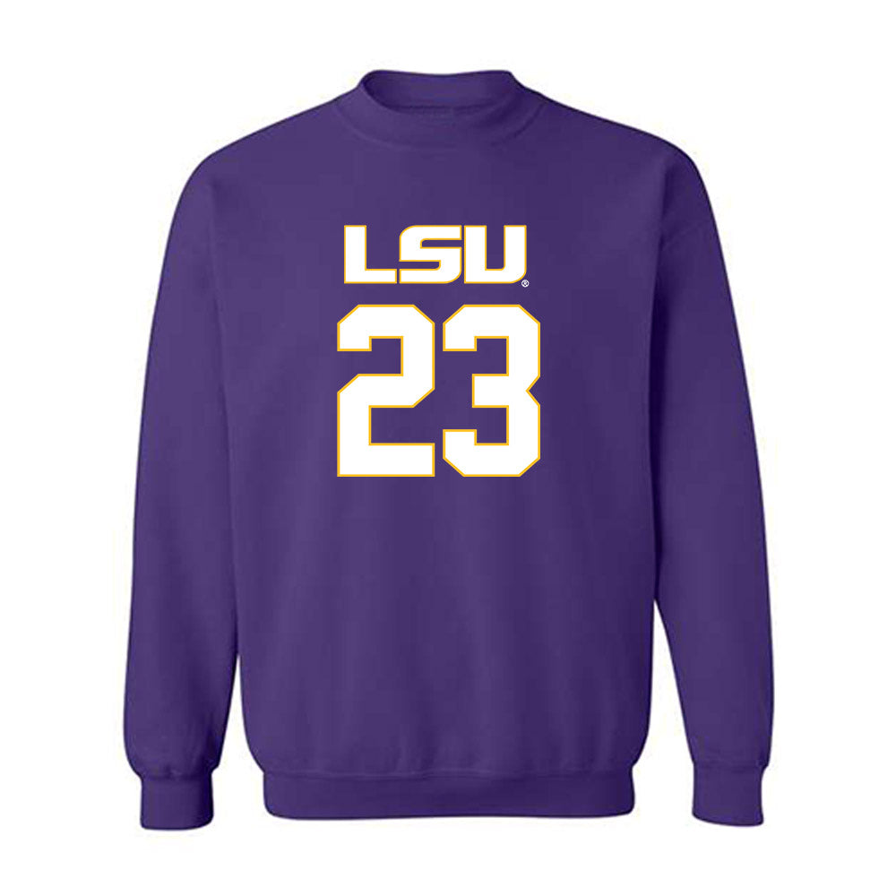 LSU - NCAA Women's Basketball : MiLaysia Fulwiley - Replica Shersey Crewneck Sweatshirt-0