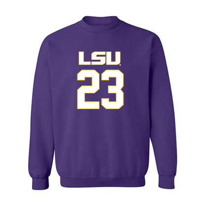 LSU - NCAA Women's Basketball : MiLaysia Fulwiley - Replica Shersey Crewneck Sweatshirt-0