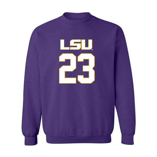 LSU - NCAA Women's Basketball : MiLaysia Fulwiley - Replica Shersey Crewneck Sweatshirt-0