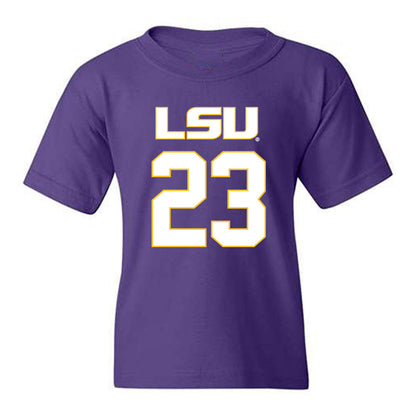 LSU - NCAA Women's Basketball : MiLaysia Fulwiley - Replica Shersey Youth T-Shirt-0