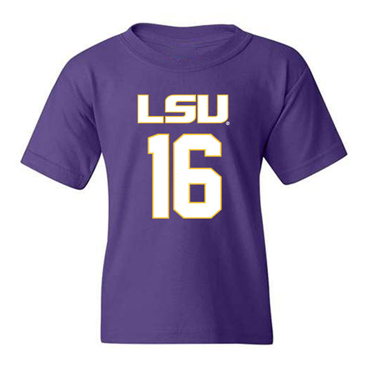 LSU - NCAA Women's Basketball : Kailyn Gilbert - Replica Shersey Youth T-Shirt-0