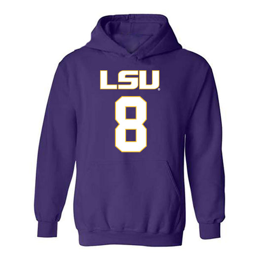 LSU - NCAA Women's Basketball : Jada Williams - Replica Shersey Hooded Sweatshirt-0