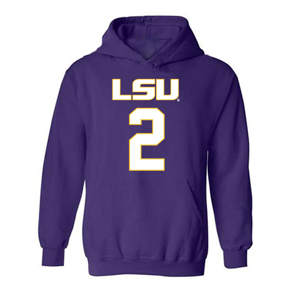 LSU - NCAA Women's Basketball : Grace Knox - Replica Shersey Hooded Sweatshirt-0
