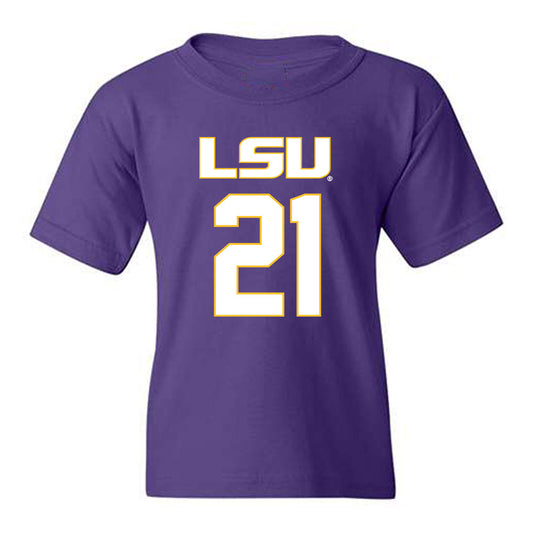LSU - NCAA Women's Basketball : Chloe Larry - Replica Shersey Youth T-Shirt-0