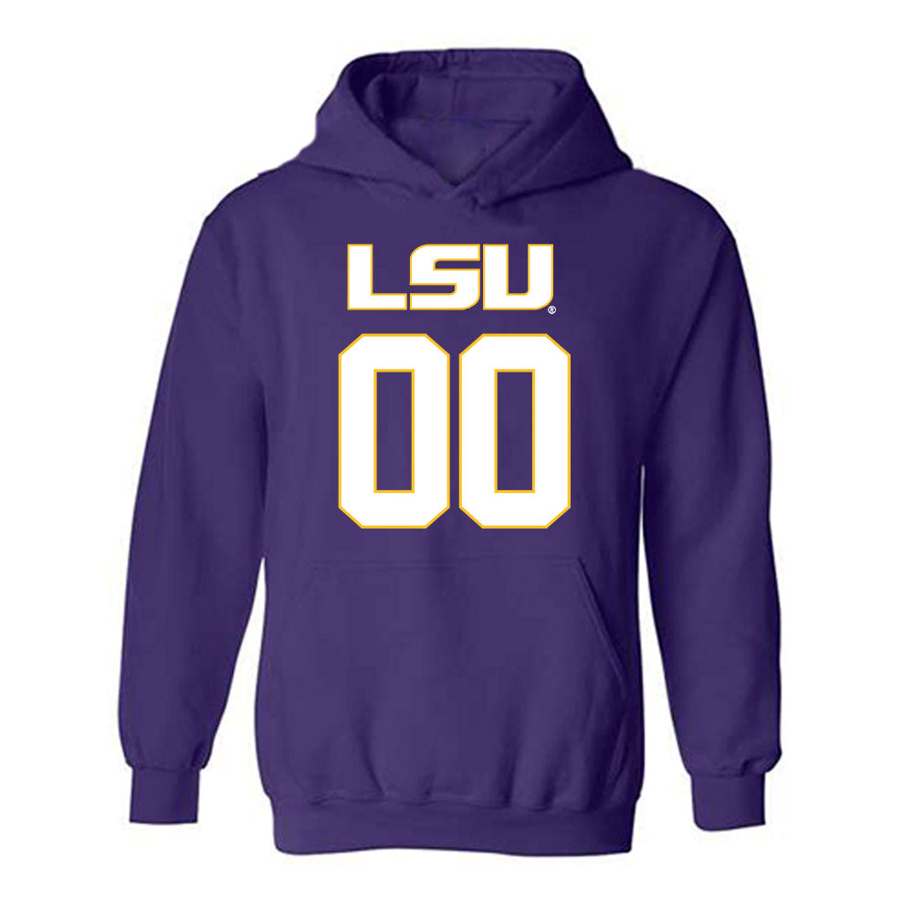 LSU - NCAA Women's Basketball : Laila Reynolds - Replica Shersey Hooded Sweatshirt-0