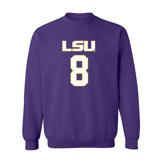LSU - NCAA Women's Basketball : Jada Williams - Replica Shersey Crewneck Sweatshirt-0