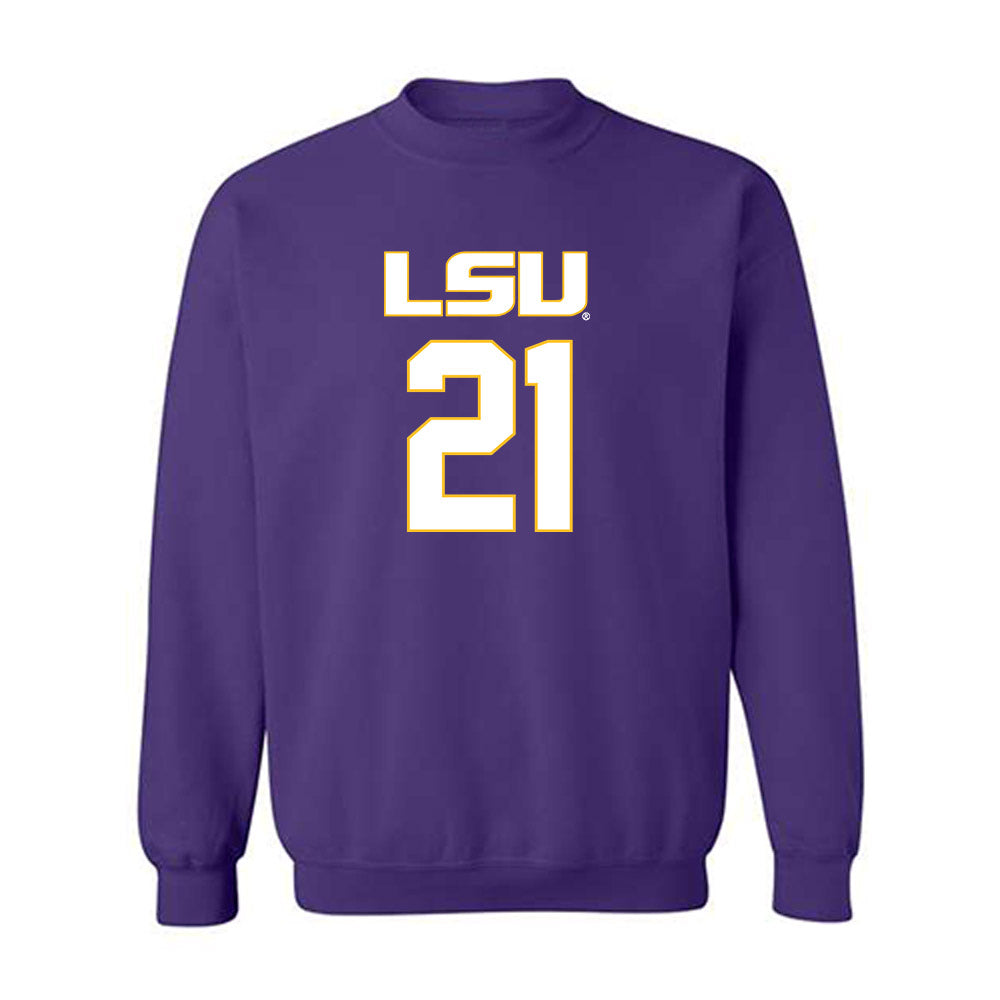 LSU - NCAA Women's Basketball : Chloe Larry - Replica Shersey Crewneck Sweatshirt-0