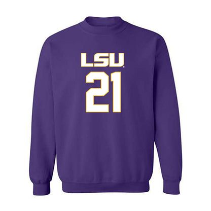 LSU - NCAA Women's Basketball : Chloe Larry - Replica Shersey Crewneck Sweatshirt-0