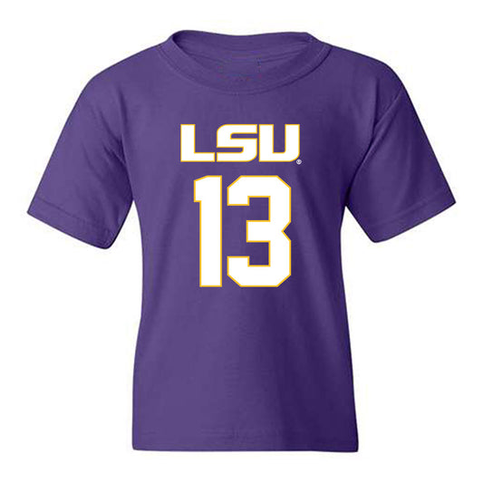 LSU - NCAA Women's Basketball : Kate Koval - Replica Shersey Youth T-Shirt-0