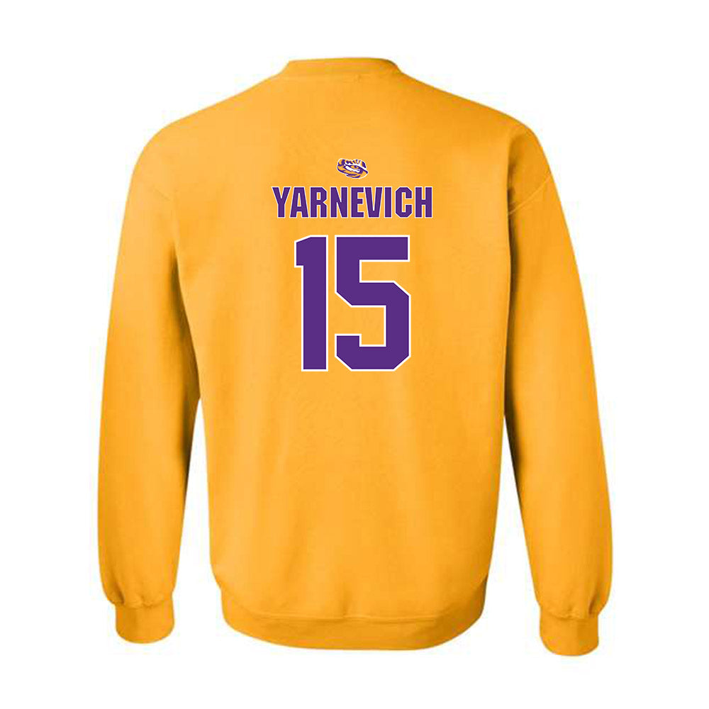 LSU - NCAA Women's Basketball : Meghan Yarnevich - Replica Shersey Crewneck Sweatshirt-1