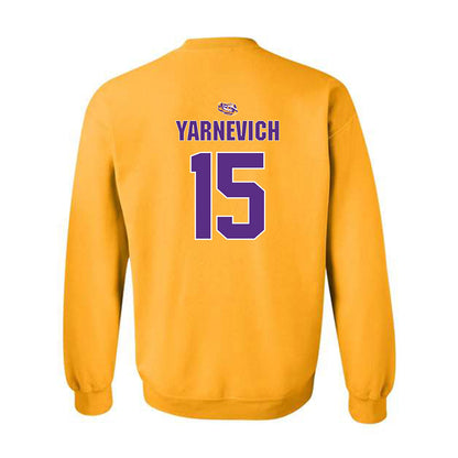 LSU - NCAA Women's Basketball : Meghan Yarnevich - Replica Shersey Crewneck Sweatshirt-1