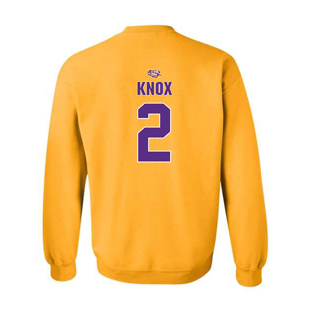 LSU - NCAA Women's Basketball : Grace Knox - Replica Shersey Crewneck Sweatshirt-1