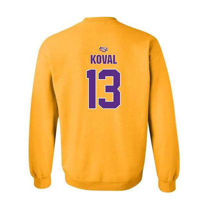 LSU - NCAA Women's Basketball : Kate Koval - Replica Shersey Crewneck Sweatshirt-1