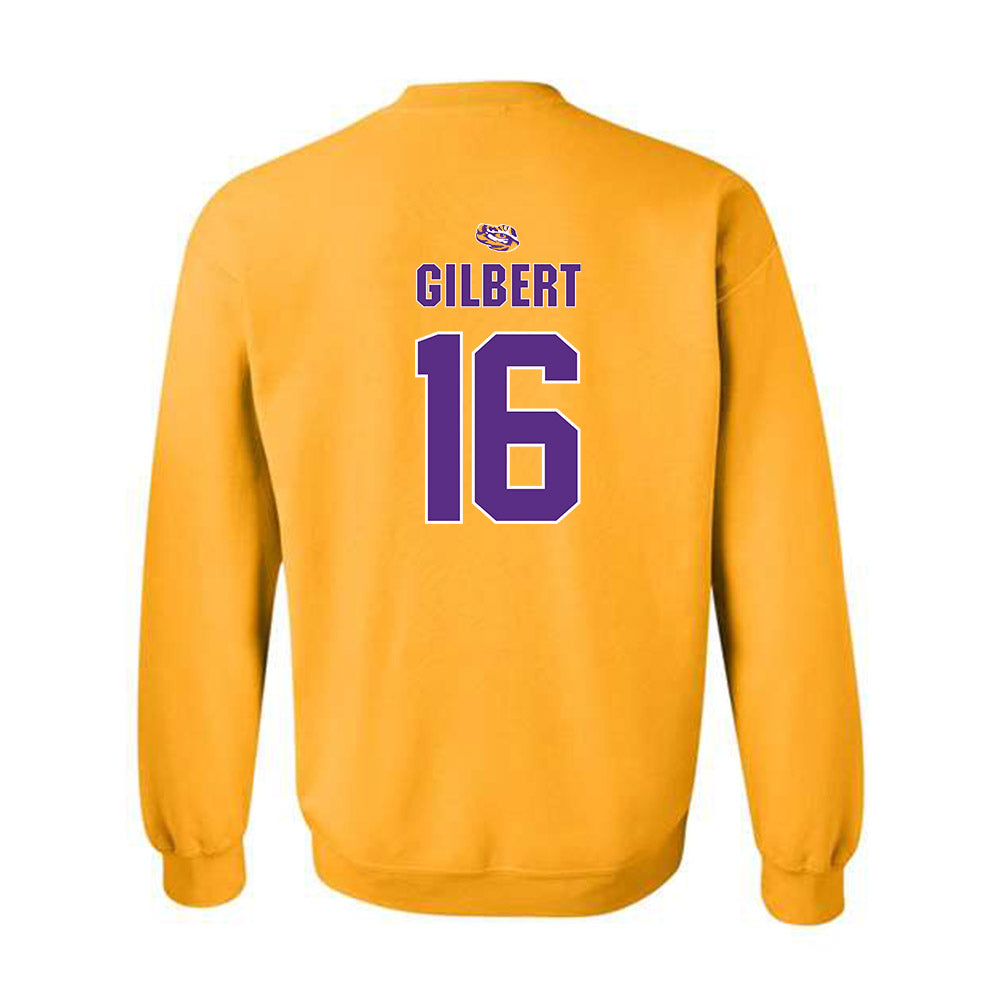 LSU - NCAA Women's Basketball : Kailyn Gilbert - Replica Shersey Crewneck Sweatshirt-1