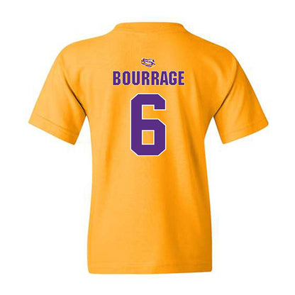 LSU - NCAA Women's Basketball : Divine Bourrage - Replica Shersey Youth T-Shirt-1