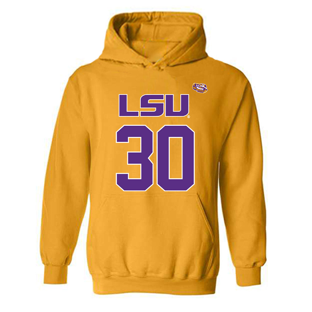 LSU - NCAA Women's Basketball : Jada Richard - Replica Shersey Hooded Sweatshirt-0
