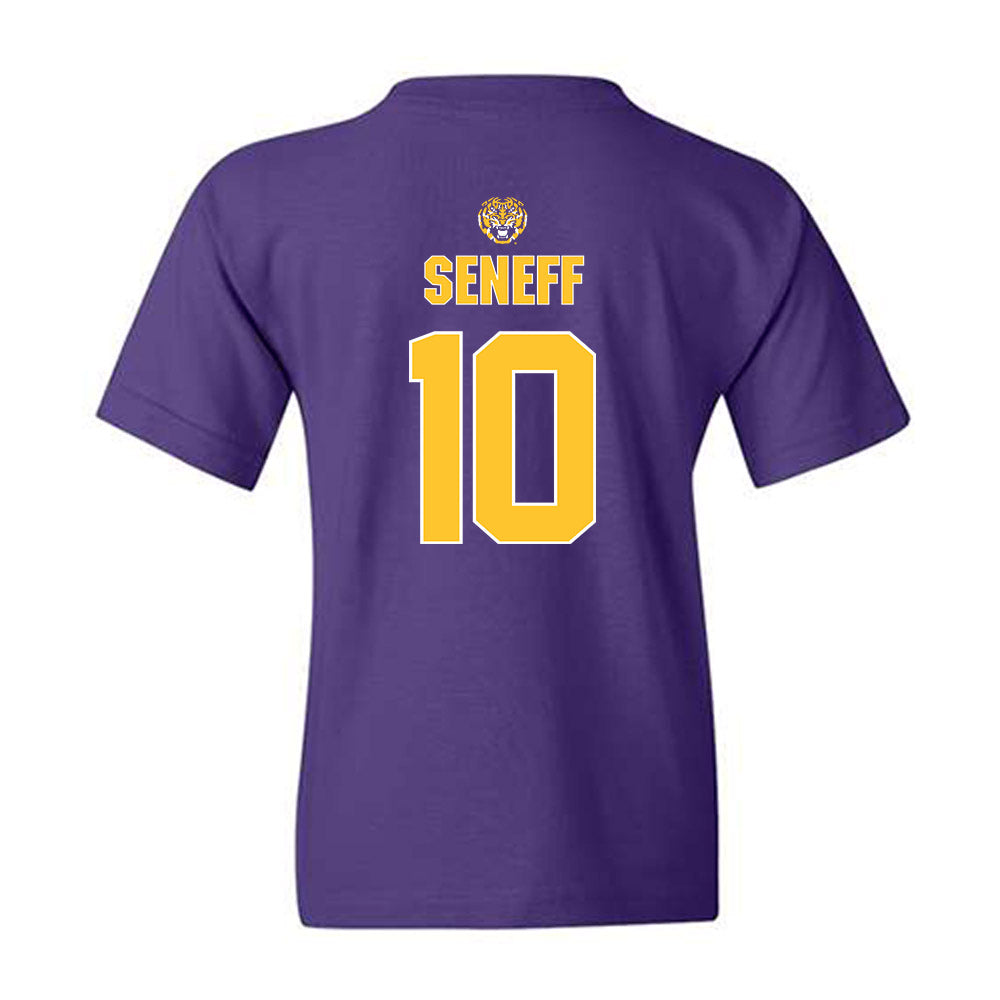LSU - NCAA Beach Volleyball : Rachel Seneff - Replica Shersey Youth T-Shirt-1