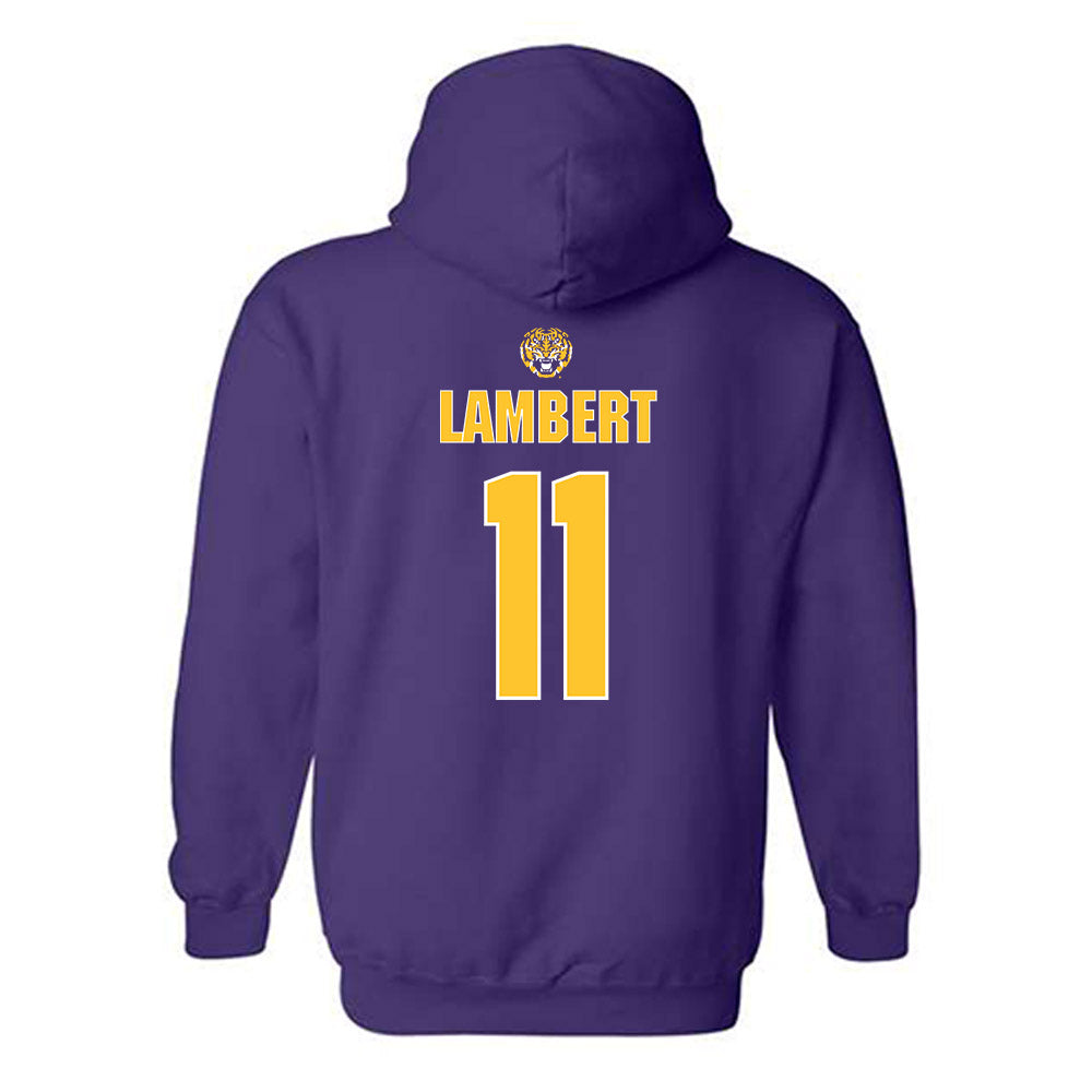 LSU - NCAA Beach Volleyball : Ryan Lambert - Replica Shersey Hooded Sweatshirt-1