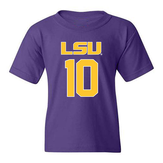 LSU - NCAA Beach Volleyball : Rachel Seneff - Replica Shersey Youth T-Shirt-0