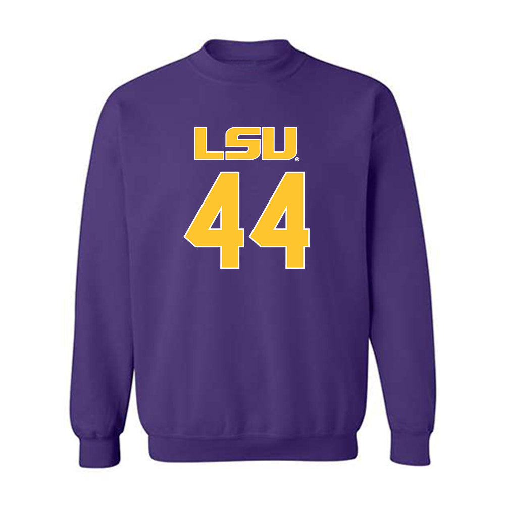 LSU - NCAA Beach Volleyball : Emily Hellmuth - Replica Shersey Crewneck Sweatshirt-0