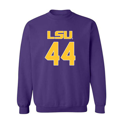 LSU - NCAA Beach Volleyball : Emily Hellmuth - Replica Shersey Crewneck Sweatshirt-0