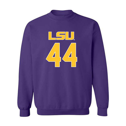 LSU - NCAA Beach Volleyball : Emily Hellmuth - Replica Shersey Crewneck Sweatshirt-0