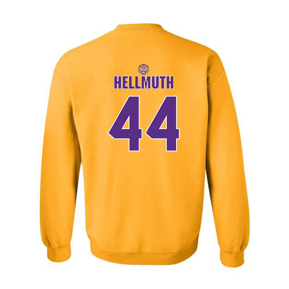 LSU - NCAA Beach Volleyball : Emily Hellmuth - Replica Shersey Crewneck Sweatshirt-1