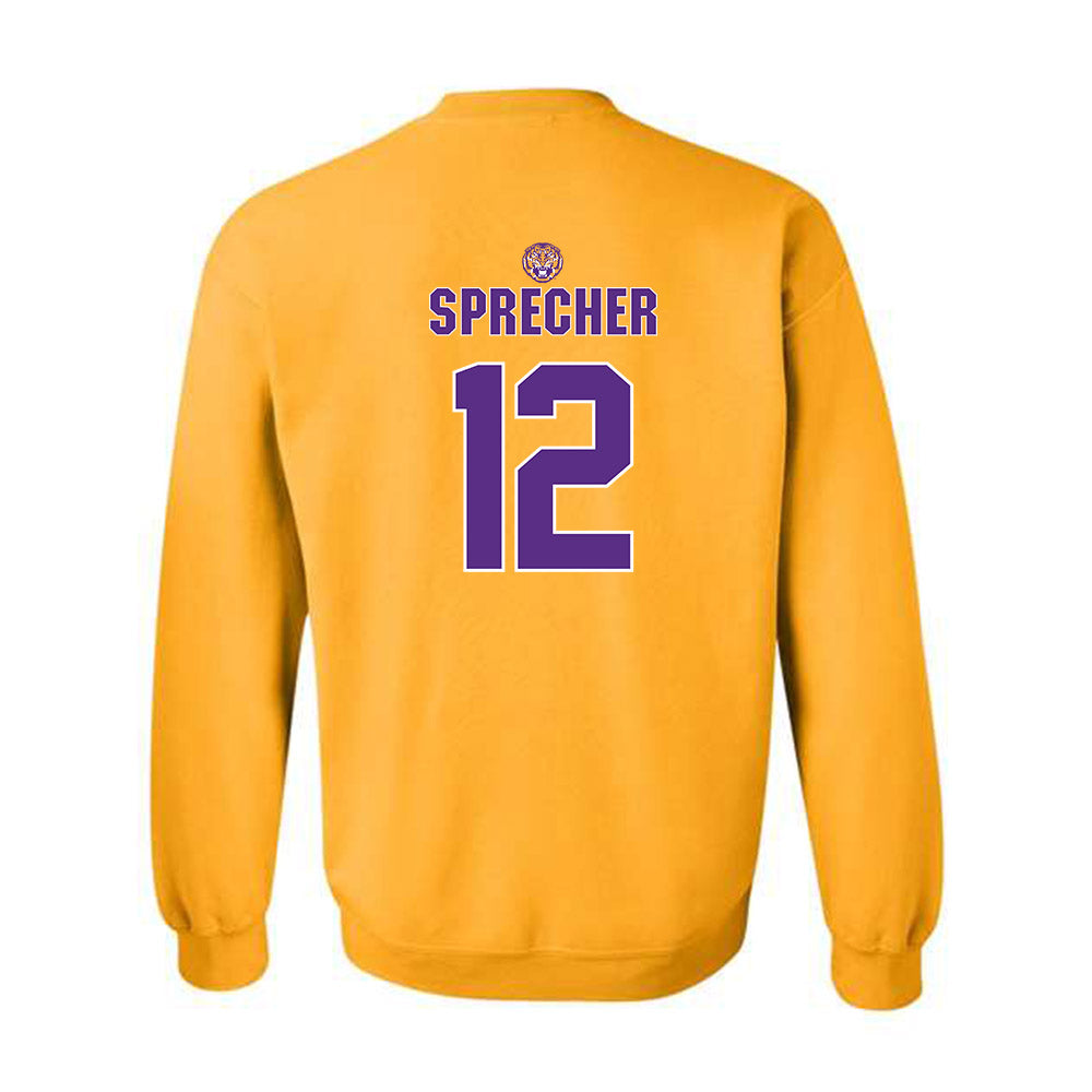 LSU - NCAA Beach Volleyball : Julia Sprecher - Replica Shersey Crewneck Sweatshirt-1