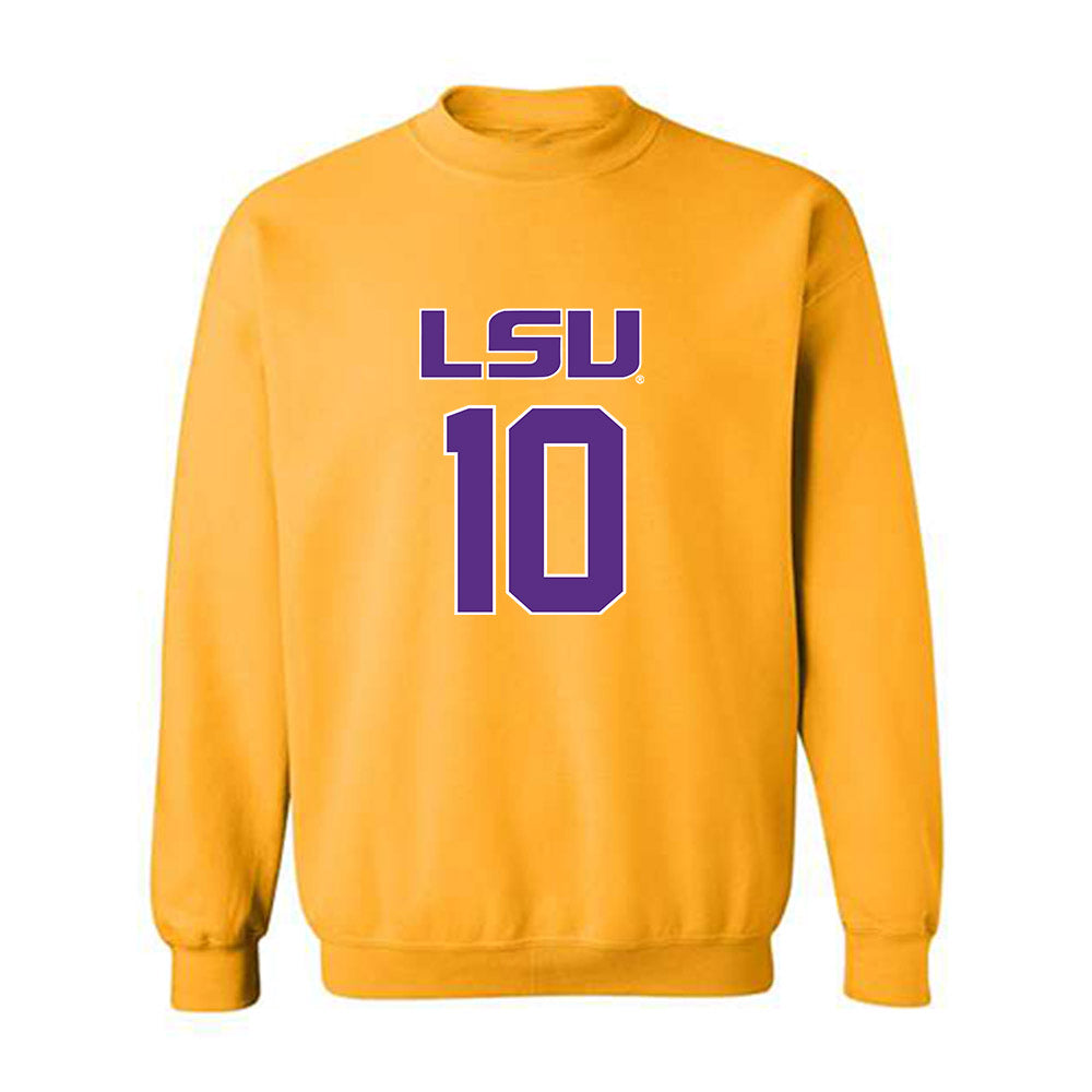 LSU - NCAA Beach Volleyball : Rachel Seneff - Replica Shersey Crewneck Sweatshirt-0
