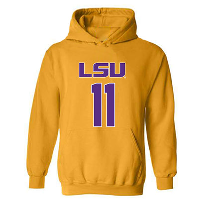 LSU - NCAA Beach Volleyball : Ryan Lambert - Replica Shersey Hooded Sweatshirt-0