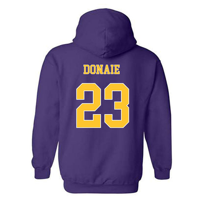 LSU - NCAA Women's Volleyball : Sanaa Donaie - Sport Shersey Hooded Sweatshirt-1