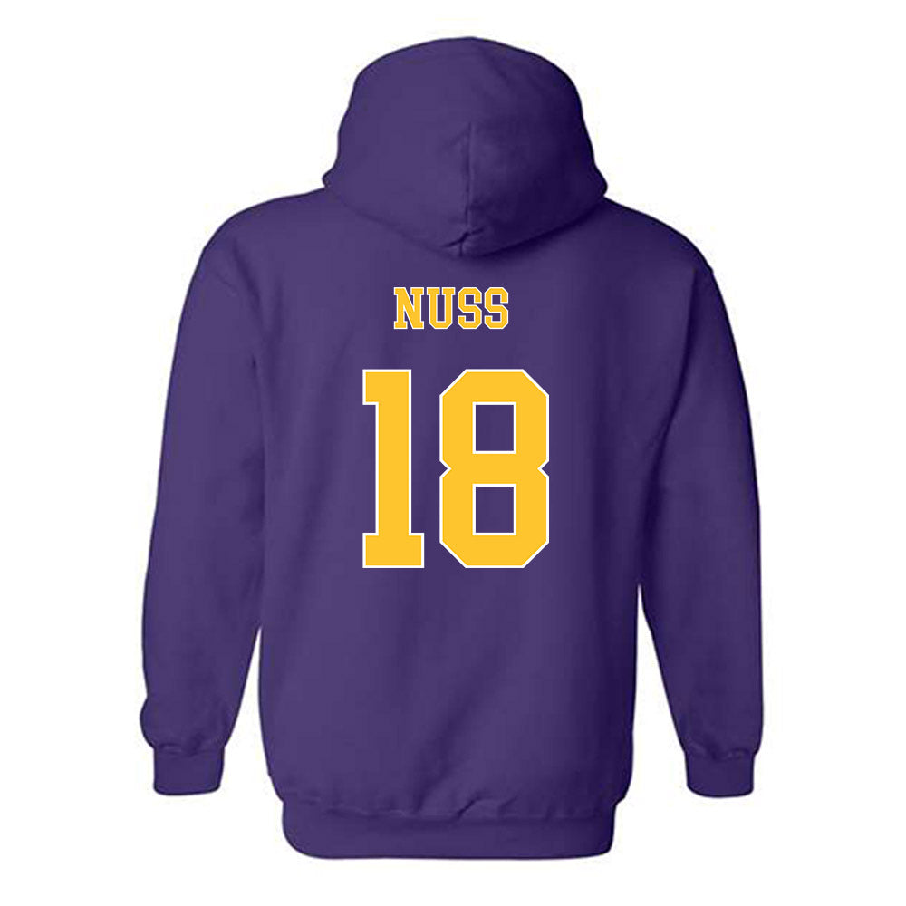 LSU - NCAA Women's Volleyball : Remi Nuss - Sport Shersey Hooded Sweatshirt-1