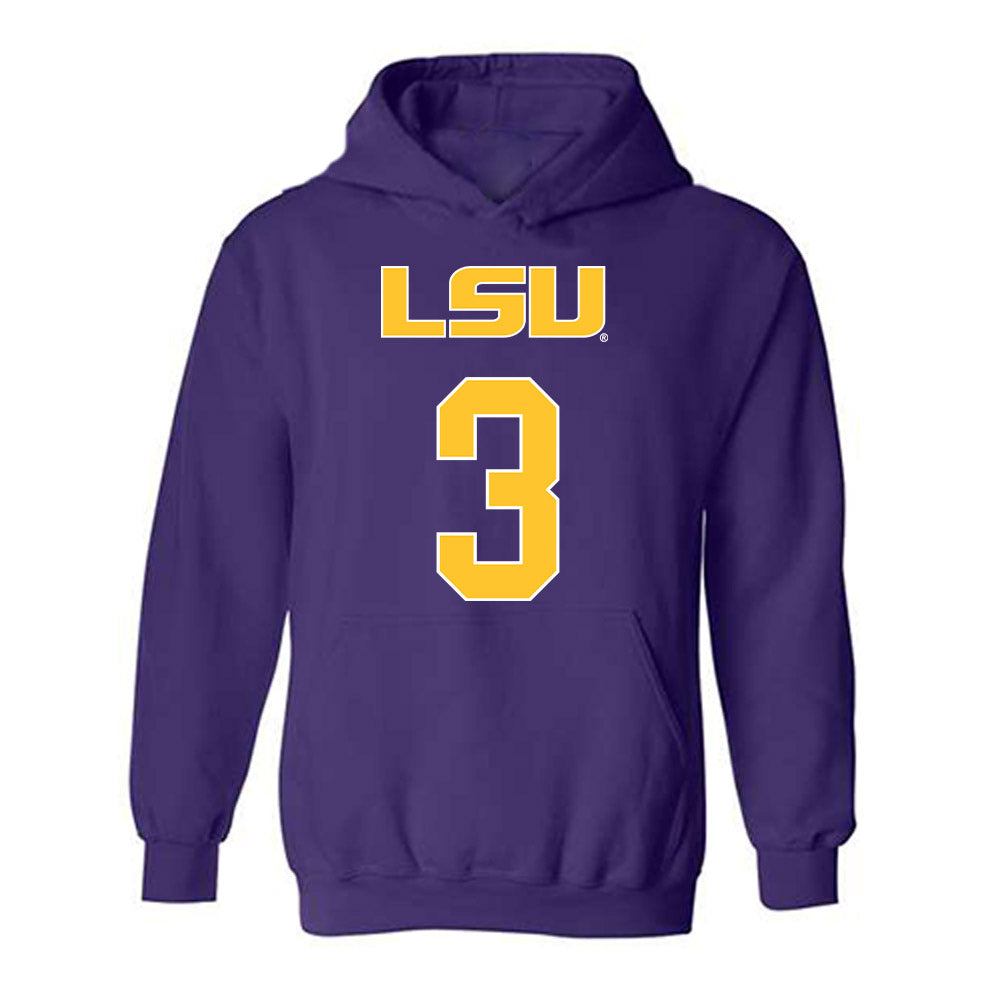 LSU - NCAA Women's Volleyball : Aly Kirkhoff - Sport Shersey Hooded Sweatshirt-0