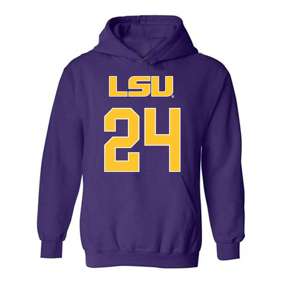 LSU - NCAA Women's Volleyball : Sophie Bonnaffee - Sport Shersey Hooded Sweatshirt-0