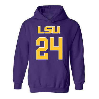 LSU - NCAA Women's Volleyball : Sophie Bonnaffee - Sport Shersey Hooded Sweatshirt-0