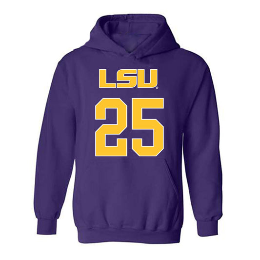 LSU - NCAA Women's Volleyball : Takyla Brown - Sport Shersey Hooded Sweatshirt-0