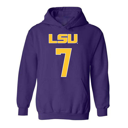 LSU - NCAA Women's Volleyball : Jessica Jones - Sport Shersey Hooded Sweatshirt-0